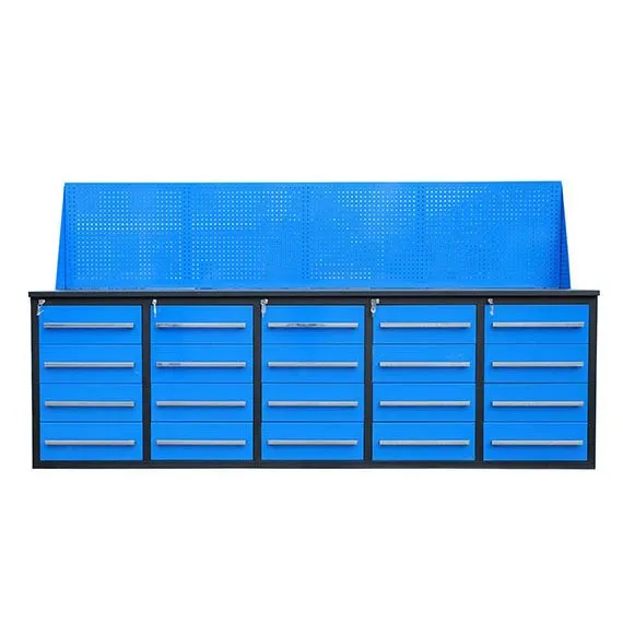 Blue Metal Garage Workbench