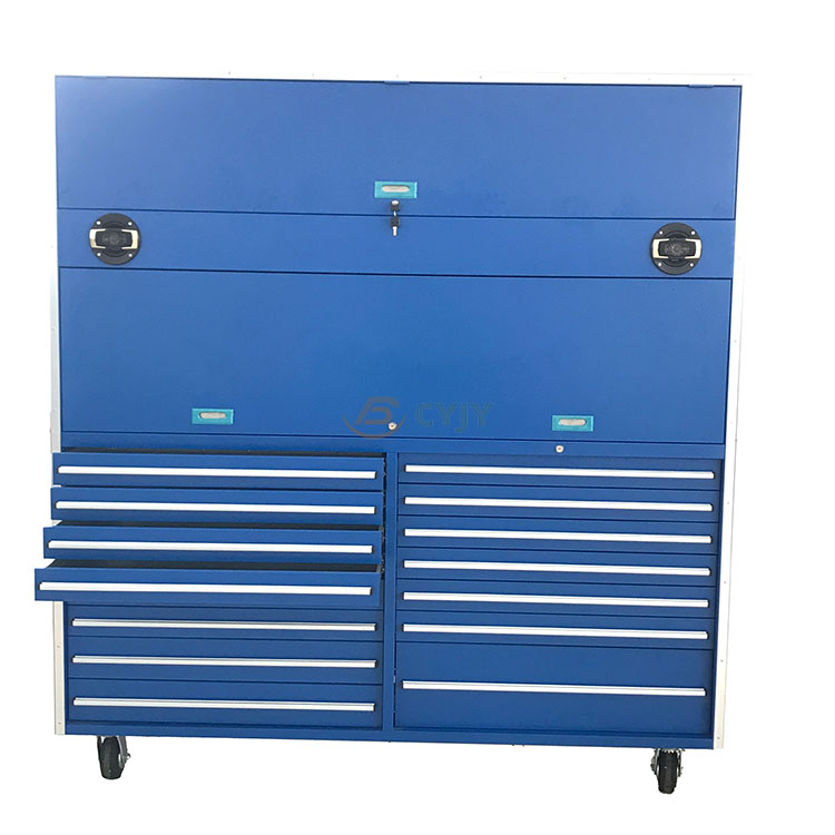 Blauer rollender Werkzeugschrank