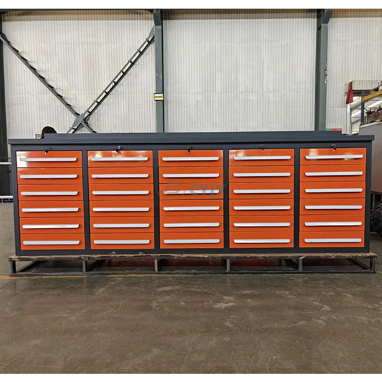 Orange 30 Schubladen Workbench